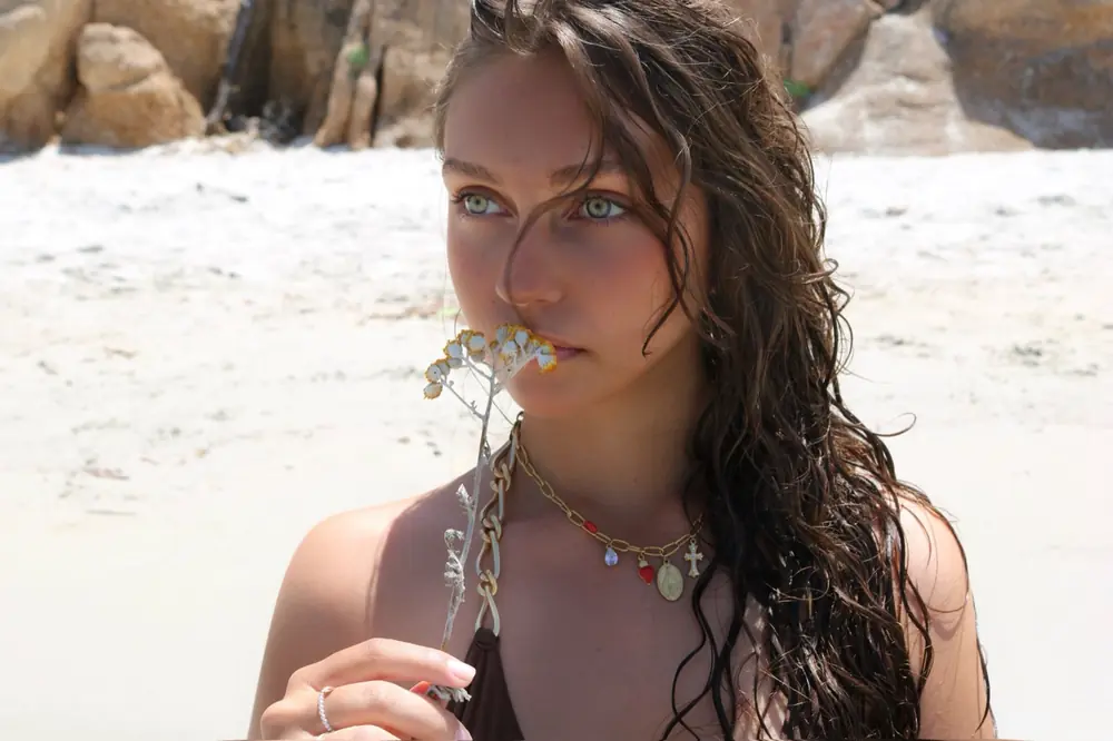 Portrait of Loreley on the beach